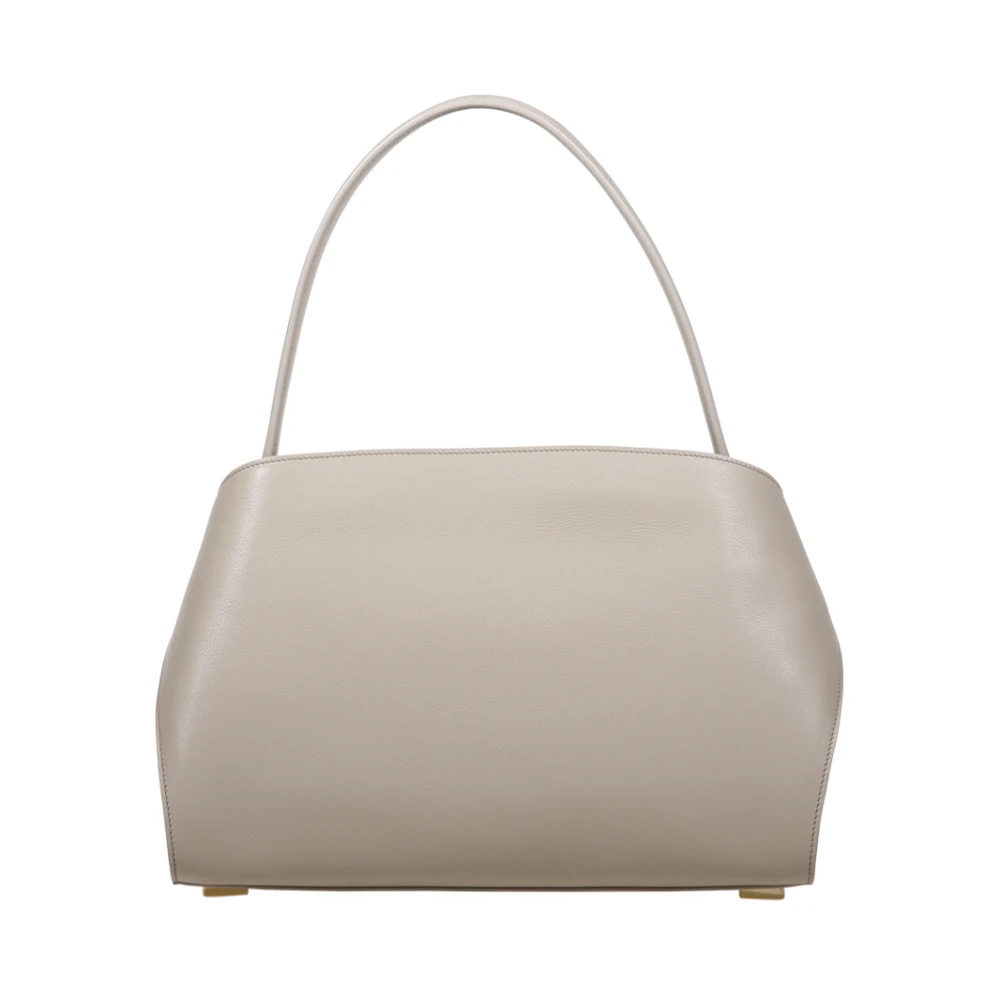 Salvatore Ferragamo Stone Burnt Ocra Hug Schoudertas Gray Dames