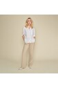 pantalon-evase-camel-en-tissu-fil-a-fil