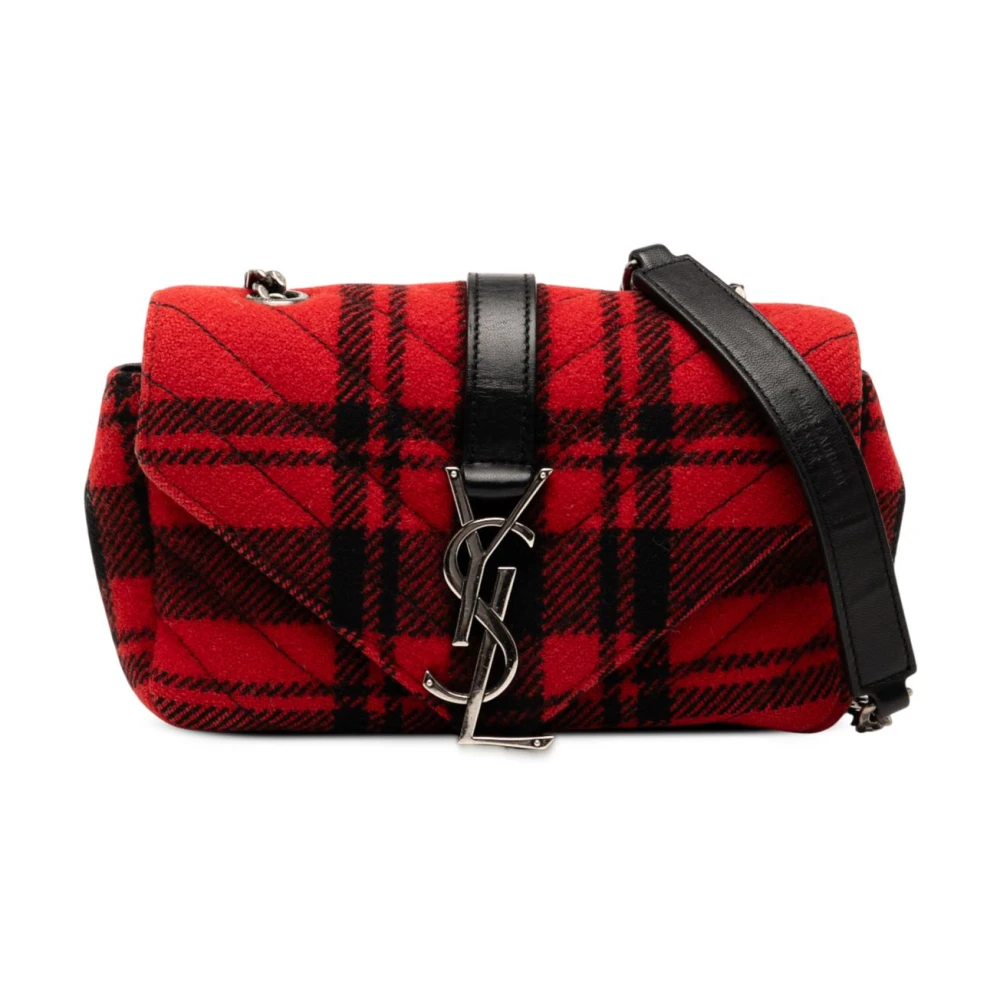 Saint Laurent Vintage Women's Pre-Owned Quilted Fabric Shoulder Bag