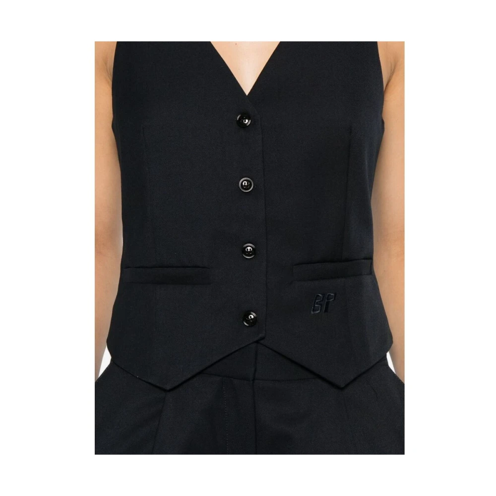 BAUM UND PFERDGARTEN Donkerblauw Maatwerk Gilet Blue Dames