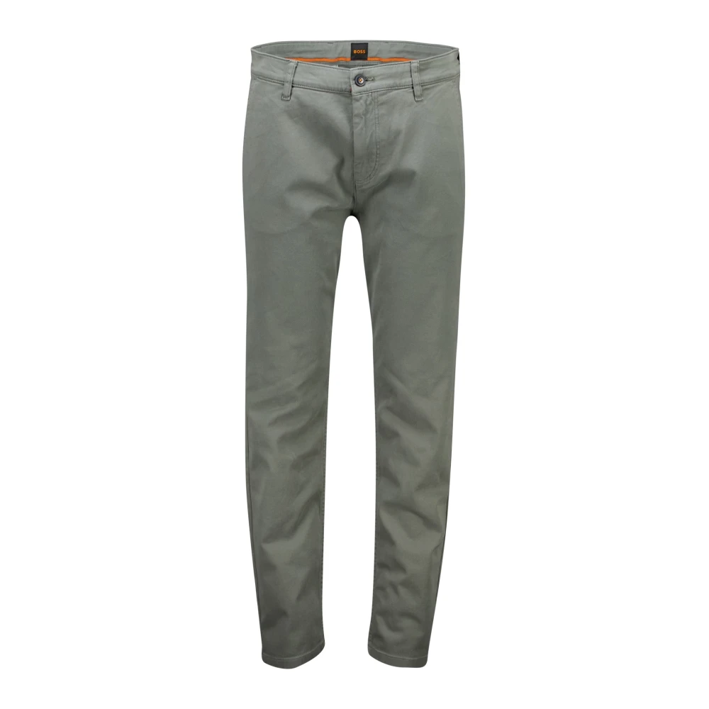 Hugo Boss Grijze chino broek voor heren Gray Heren