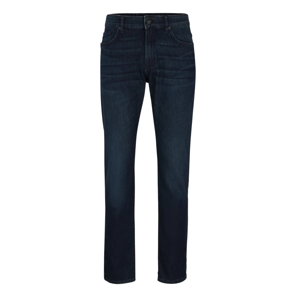 Hugo Men's Blue Slim Fit Jeans, W40 L32, Slim Fit Stretch Jeans Delaware3-1