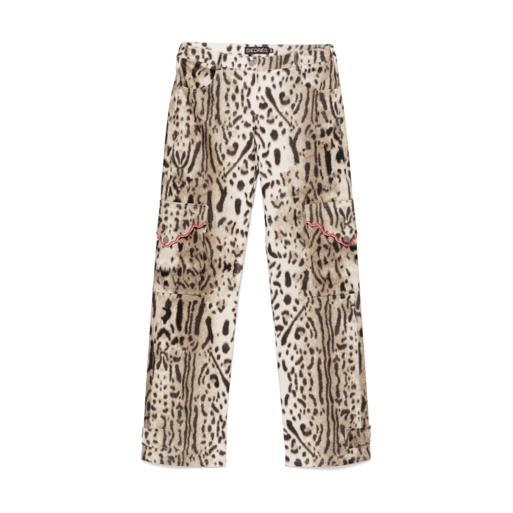 Siedrés Beige Casual Broek met Zakken Brown Dames