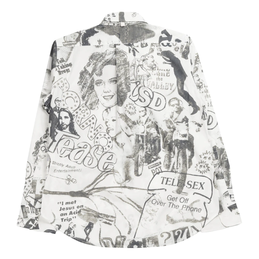 Vaquera Witte Katoenen Knoopshirt Hollywood Lowbrow Multicolor Dames