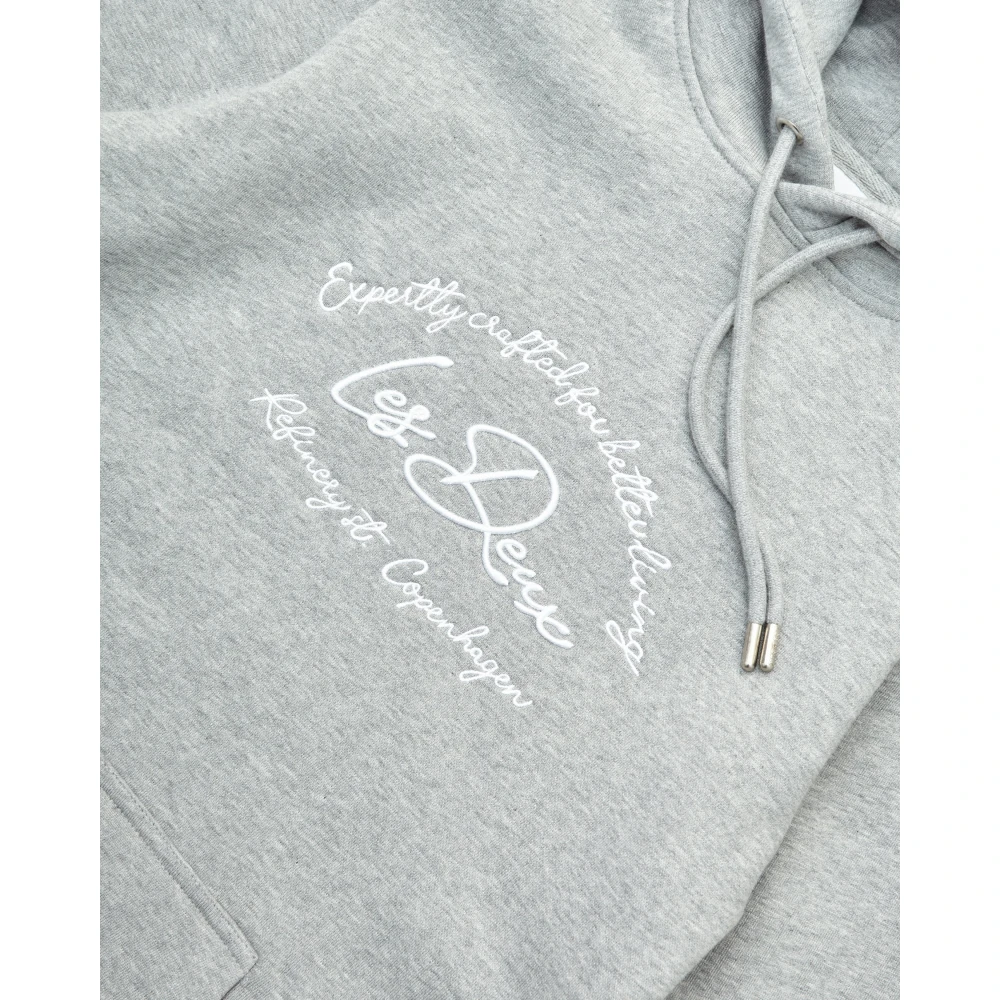 Les Deux Grijze Camden Hoodie 100% Katoen Gray Heren