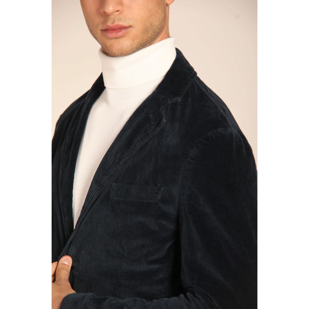 Mason's Velvet Gestreepte Heren Blazer Blue Heren