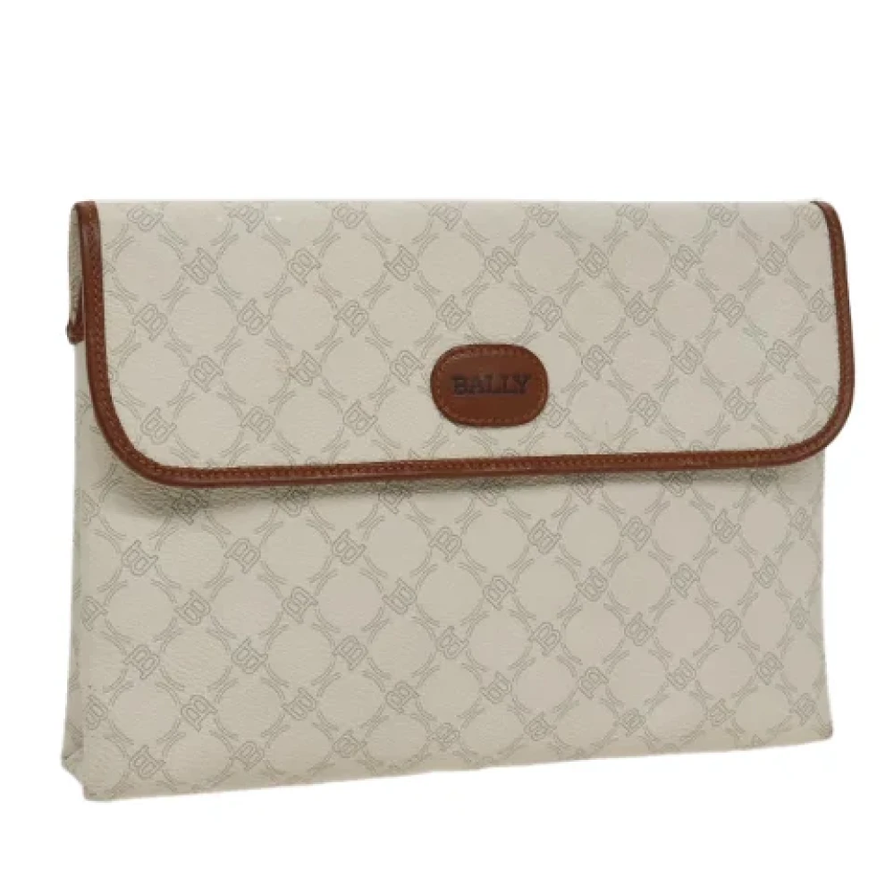 Bally Pre-owned Leather clutches White Dames