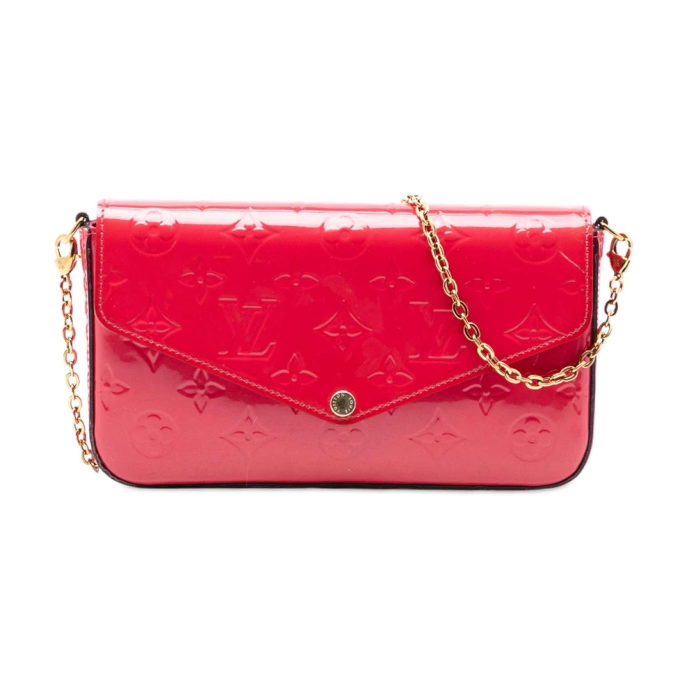 Louis Vuitton Vintage Women's Red Pre-Owned Chain Wallet