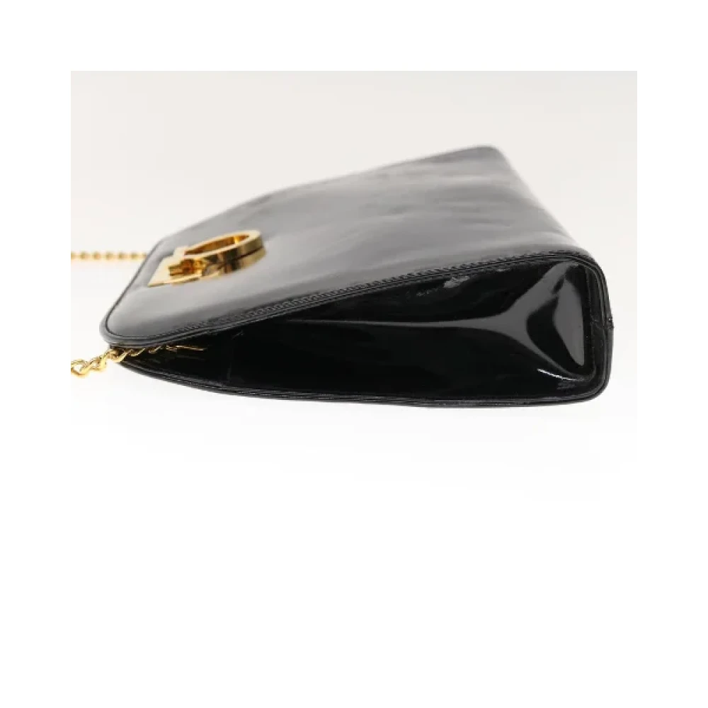 Salvatore Ferragamo Pre-owned Leather shoulder-bags Black Dames
