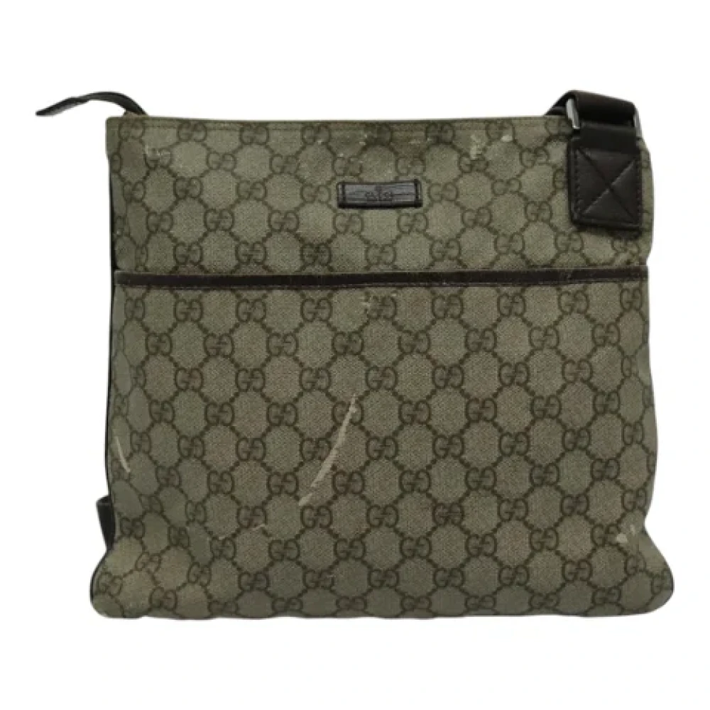 Gucci Vintage Pre-owned Leather gucci-bags Beige Dames