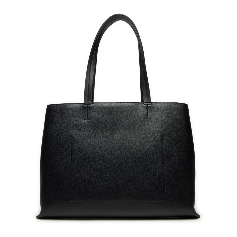 Calvin Klein Daily Medium Tote Pebble Tas Black Dames