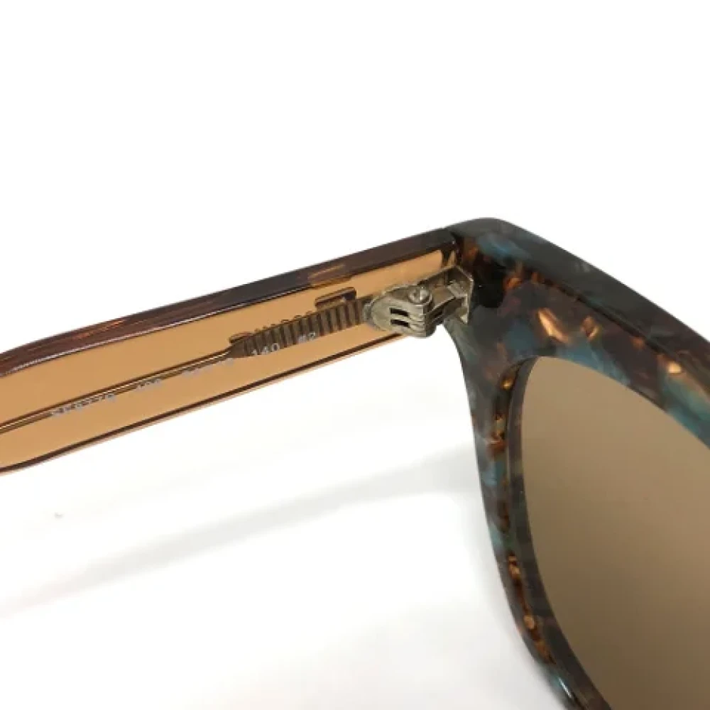 Salvatore Ferragamo Pre-owned Fabric sunglasses Brown Dames
