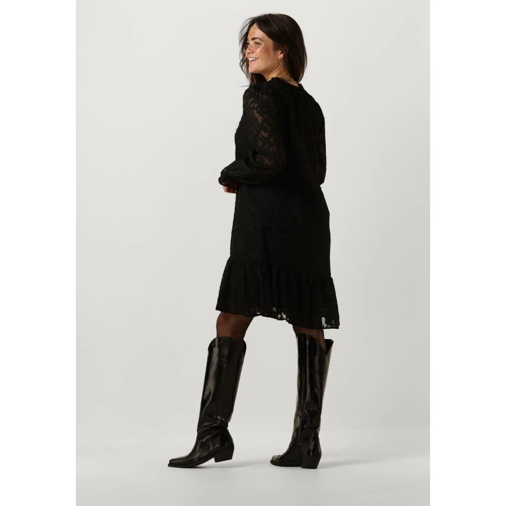 Moves Naomilla Zwarte Mini Jurk Black Dames