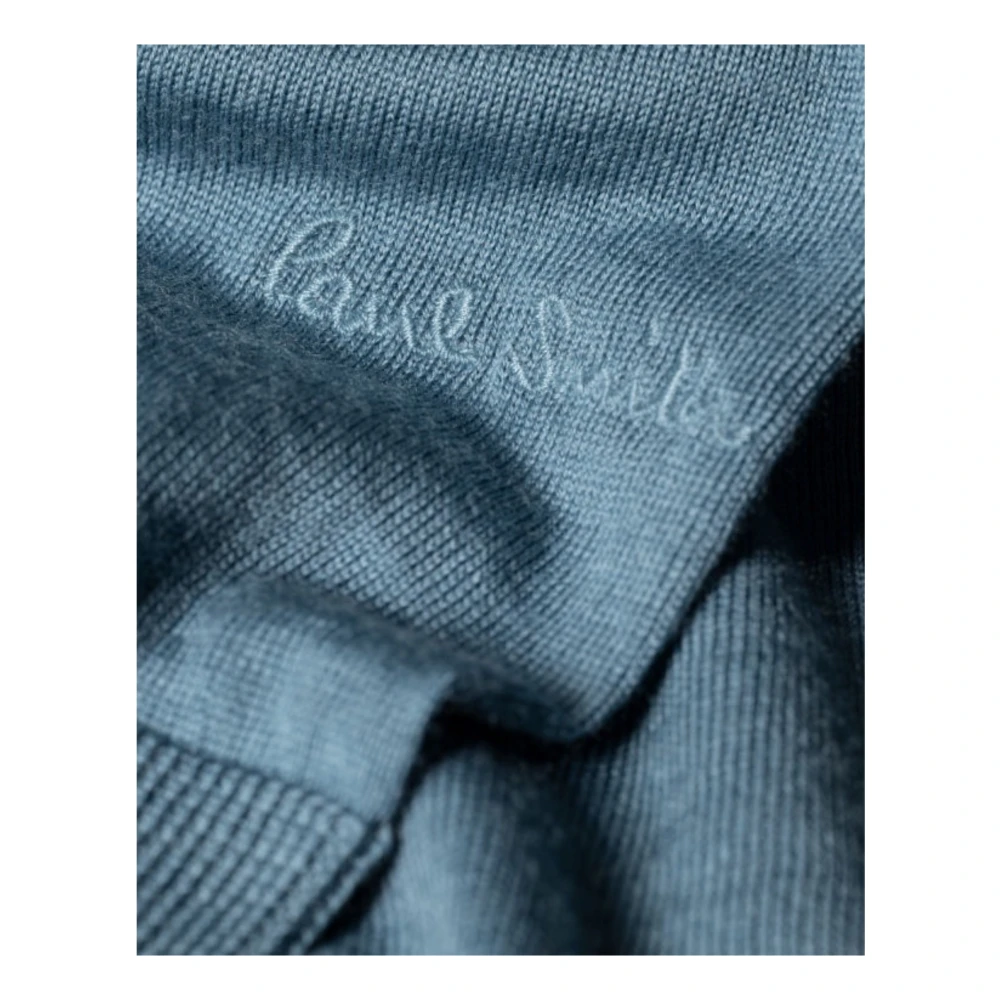 Paul Smith Navy Merinowollen Trui Blue Heren