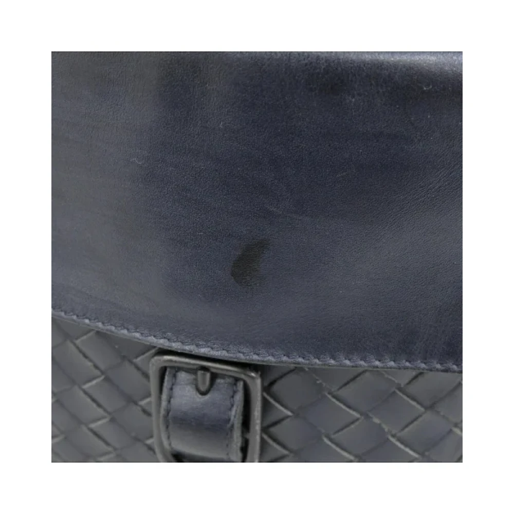 Bottega Veneta Vintage Pre-owned Leather shoulder-bags Blue Unisex