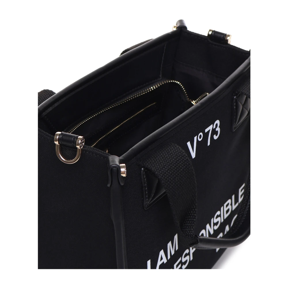 V73 Stijlvolle en praktische Tote Bag Black Dames