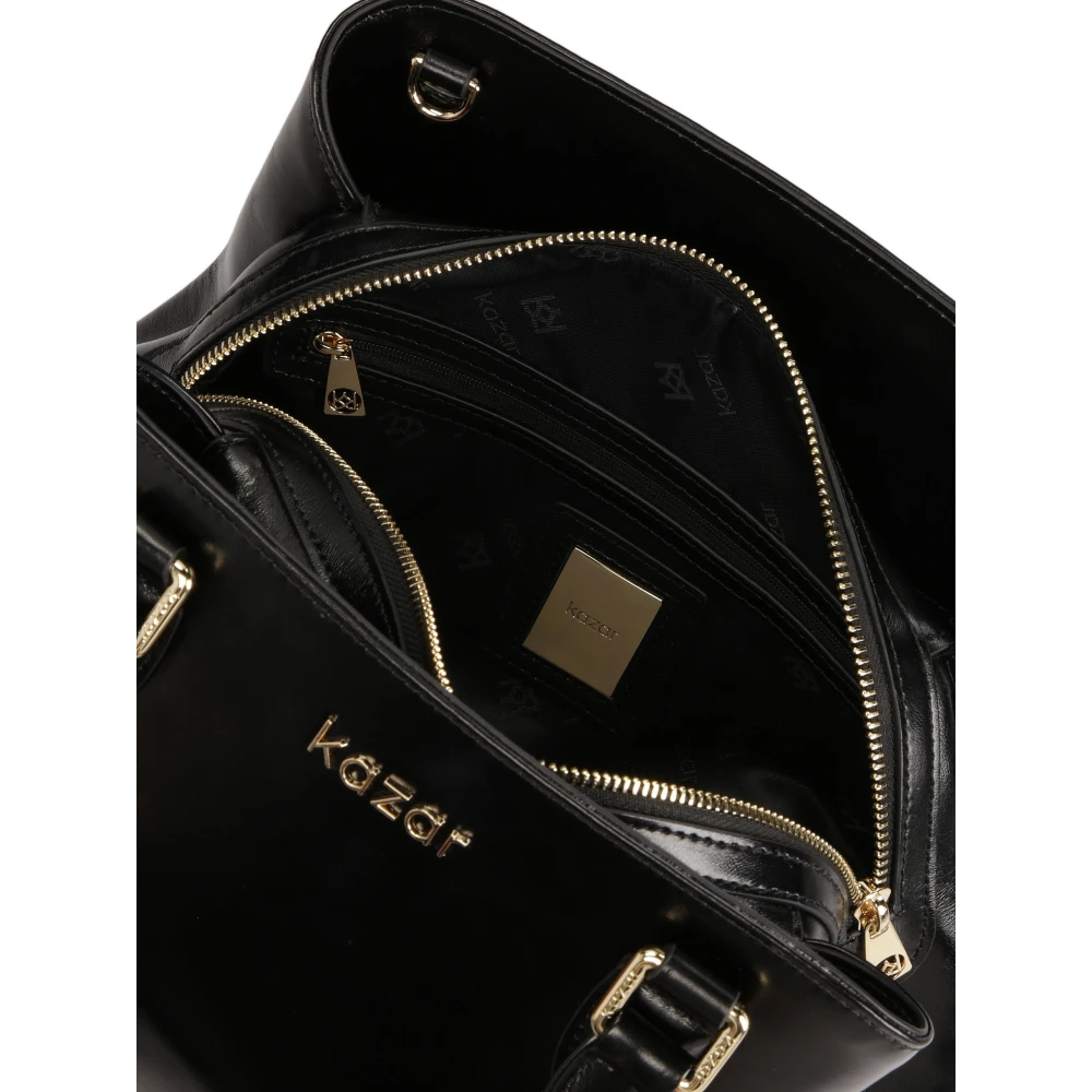 Kazar Zwarte casual handtas voor hand en schouder Black Dames