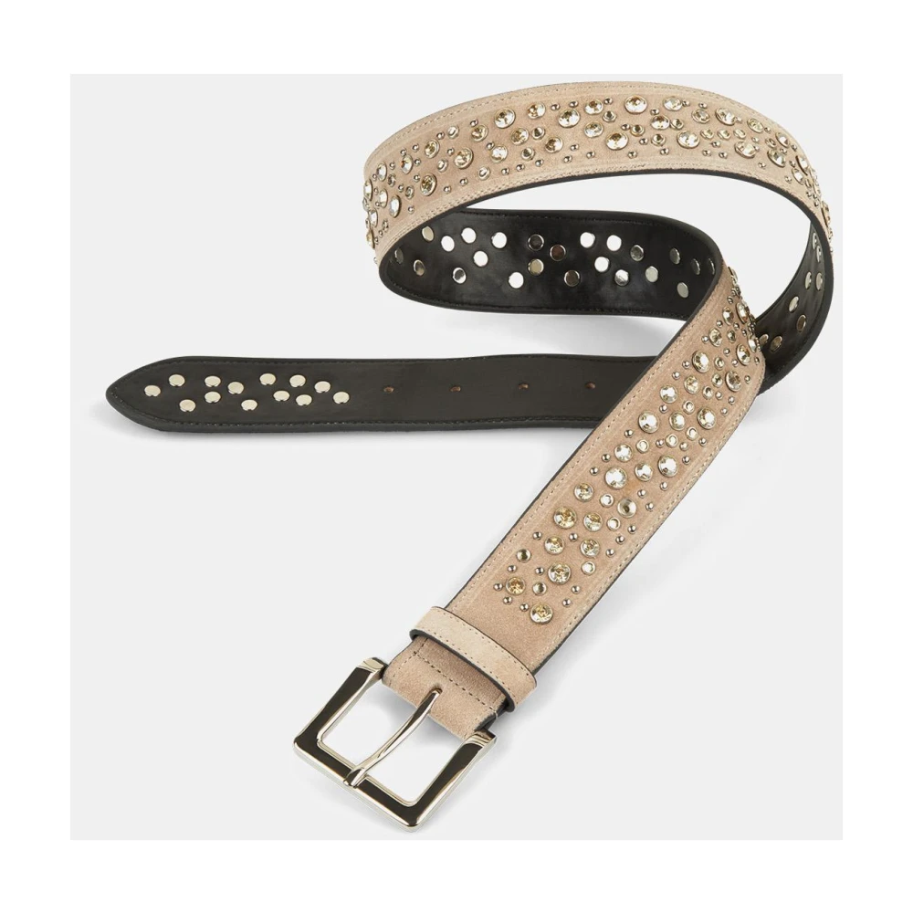 Alma en Pena Gevlochten leren riem Brown Dames
