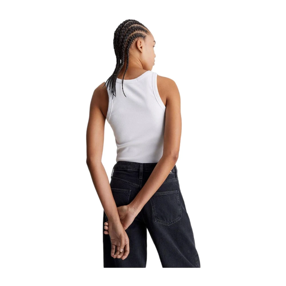 Calvin Klein Archief T-shirt met Amerikaans erfgoed White Dames
