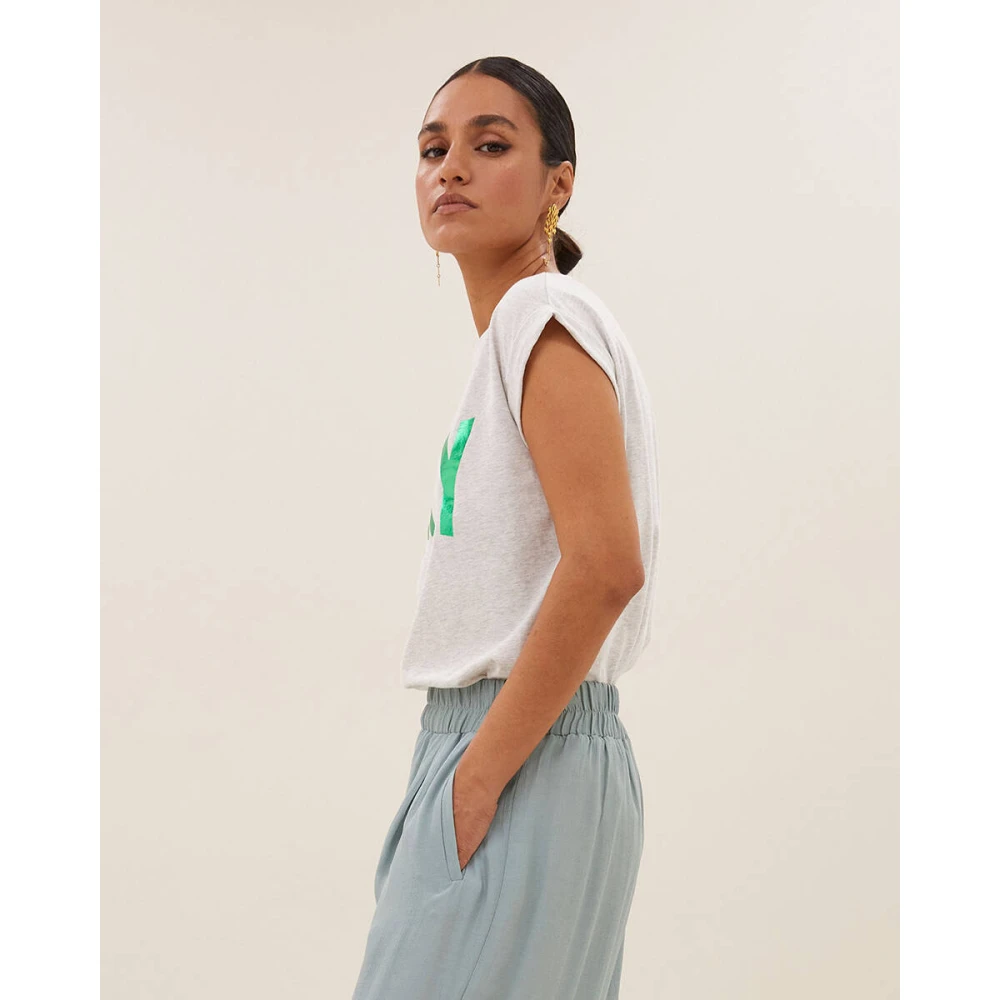 By-Bar Lucky Thelma T-shirt White Dames