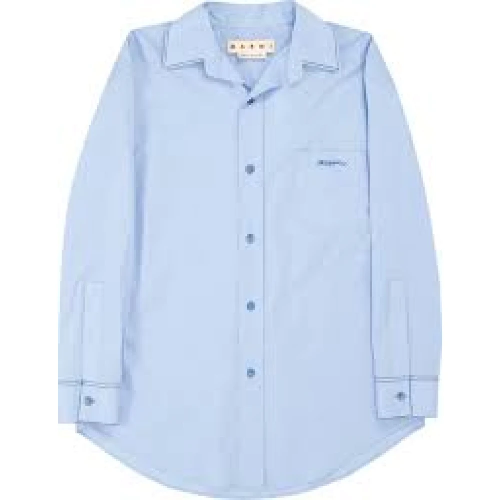 Marni Casual Katoenen Overhemd voor Mannen Blue Dames