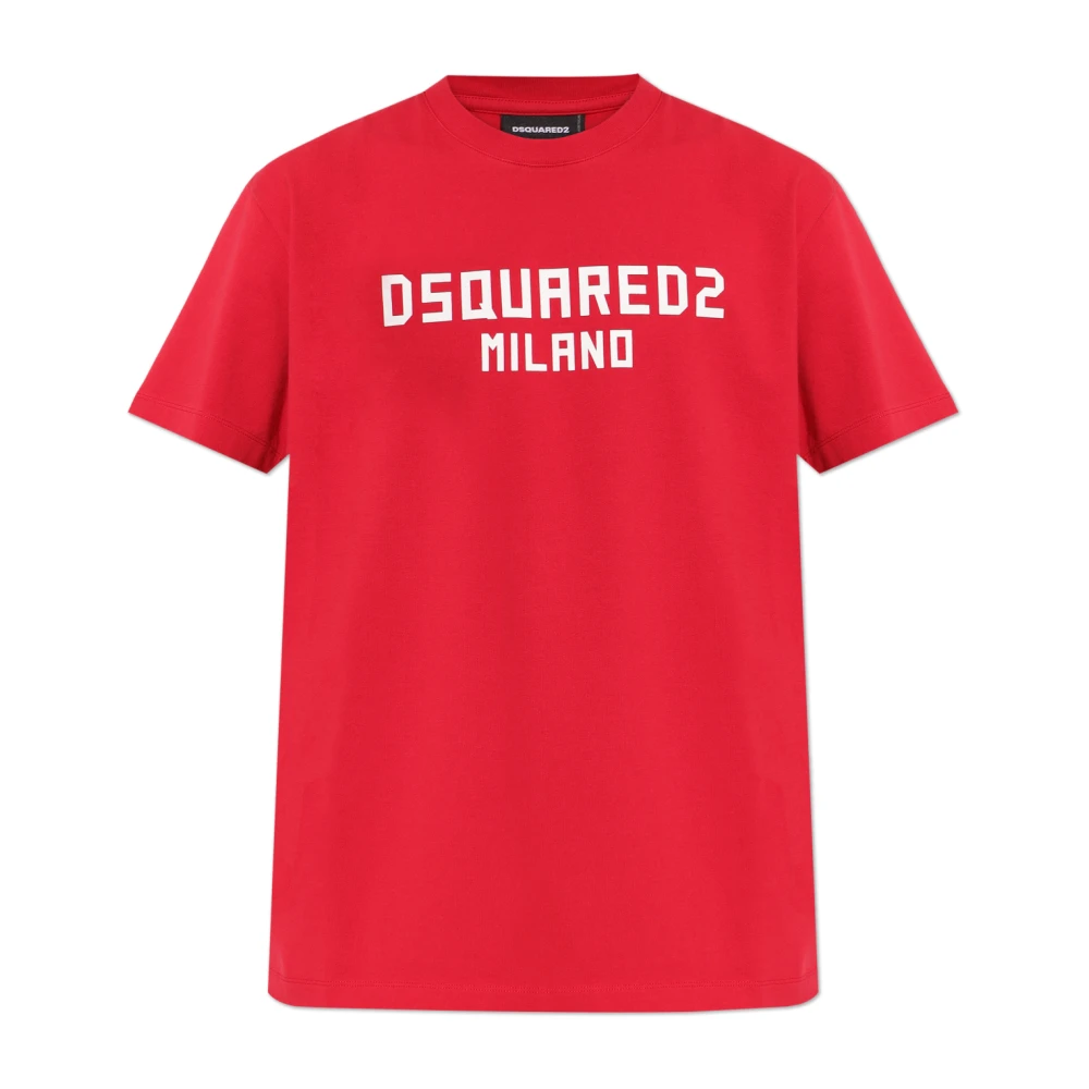 Dsquared2 Men's Red T-Shirts, S, Logo T-Shirt