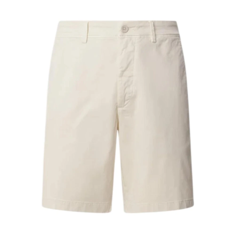 Pepe Jeans Men's Beige Bermuda Regular Chino - Casual Shorts - W34 - Shorts