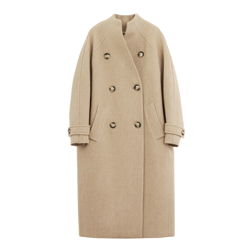 SPORTMAX Stijlvolle Jassen voor Vrouwen Beige Dames