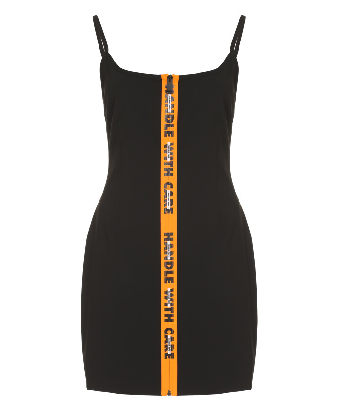 stretch-schede-jurk-met-rits-en-contrasterende-afwerking