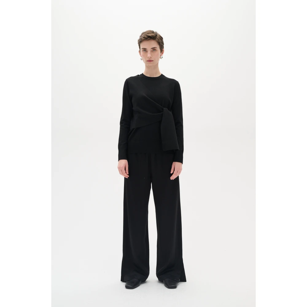InWear Gebreide Pullover Sweater met Kasjmier Black Dames