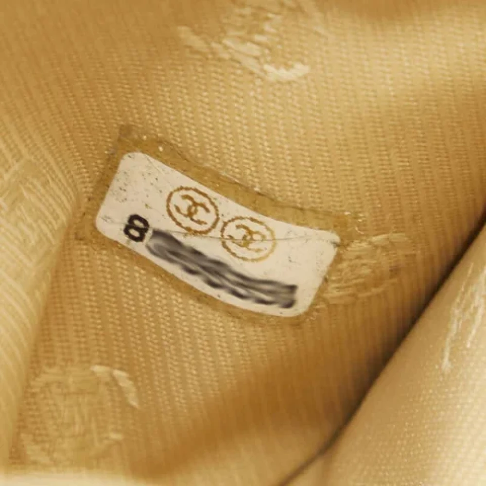 Chanel Vintage Pre-owned Leather wallets Beige Dames