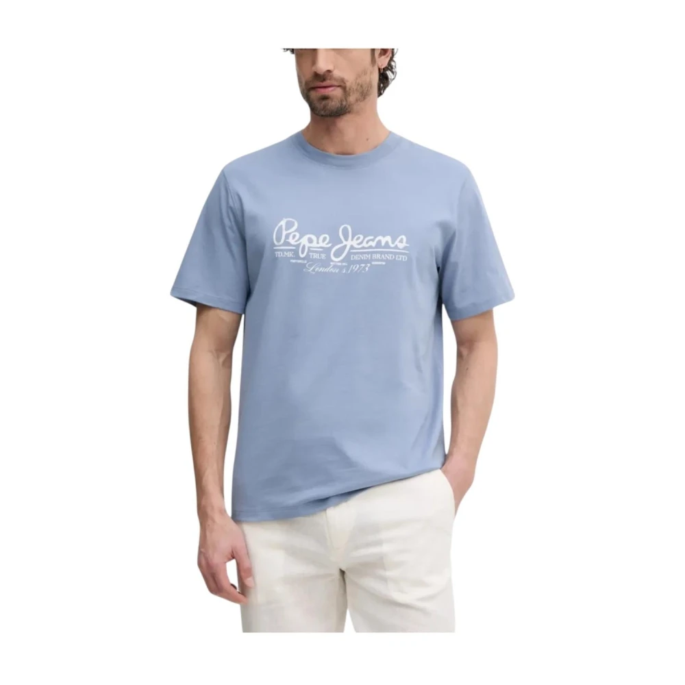 Pepe Jeans Men's Blue T-Shirts, M, Dumas T-Shirt