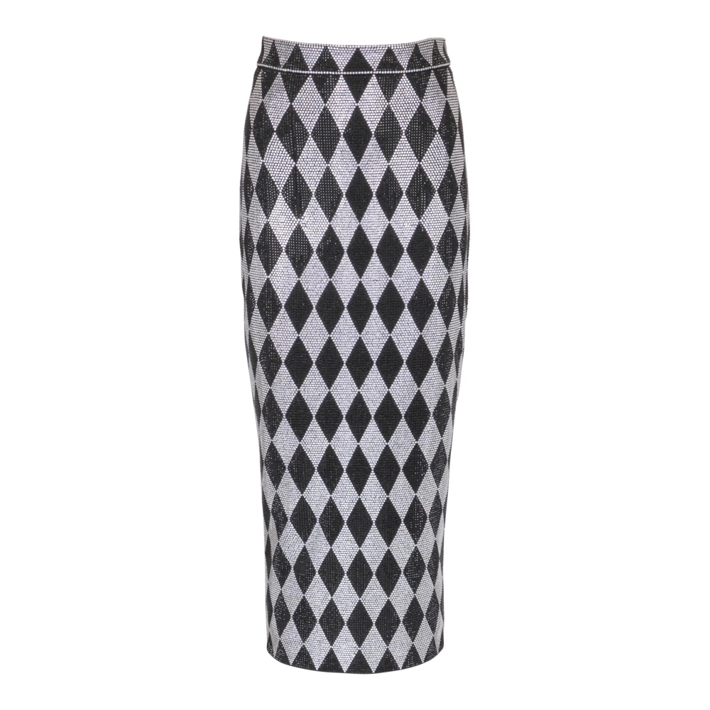 Balmain Diamanten strass midi rok Multicolor Dames