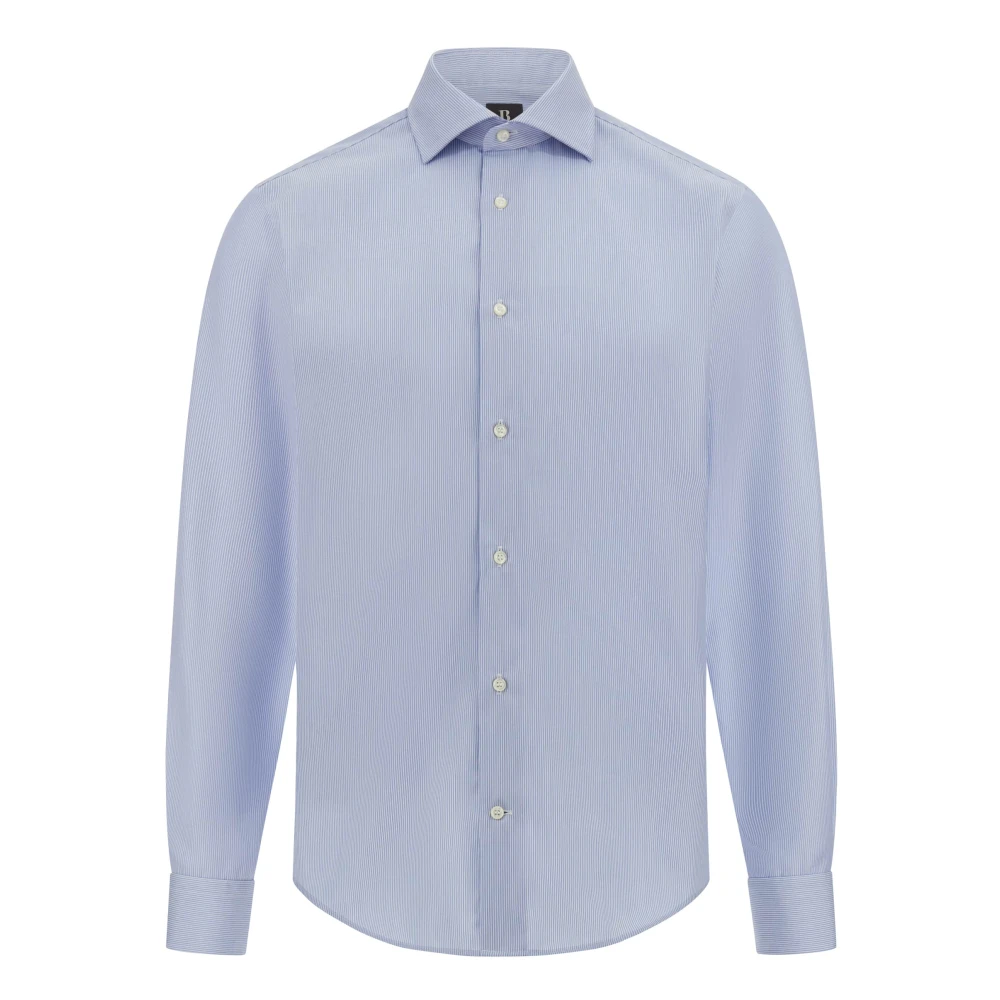 Boggi Milano Ultimate Non-Iron Shirt Blue Heren