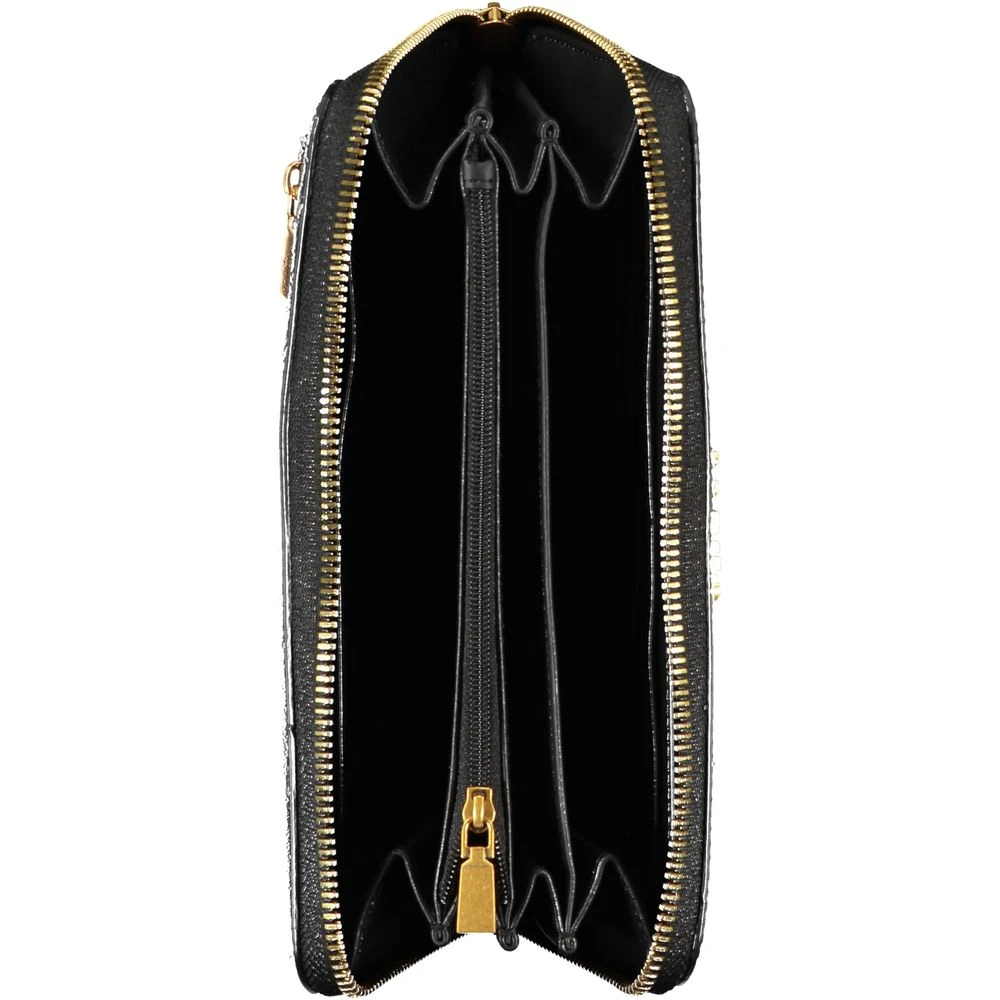 Guess Elegante Zwarte Portemonnee met Meerdere Vakken Black Dames