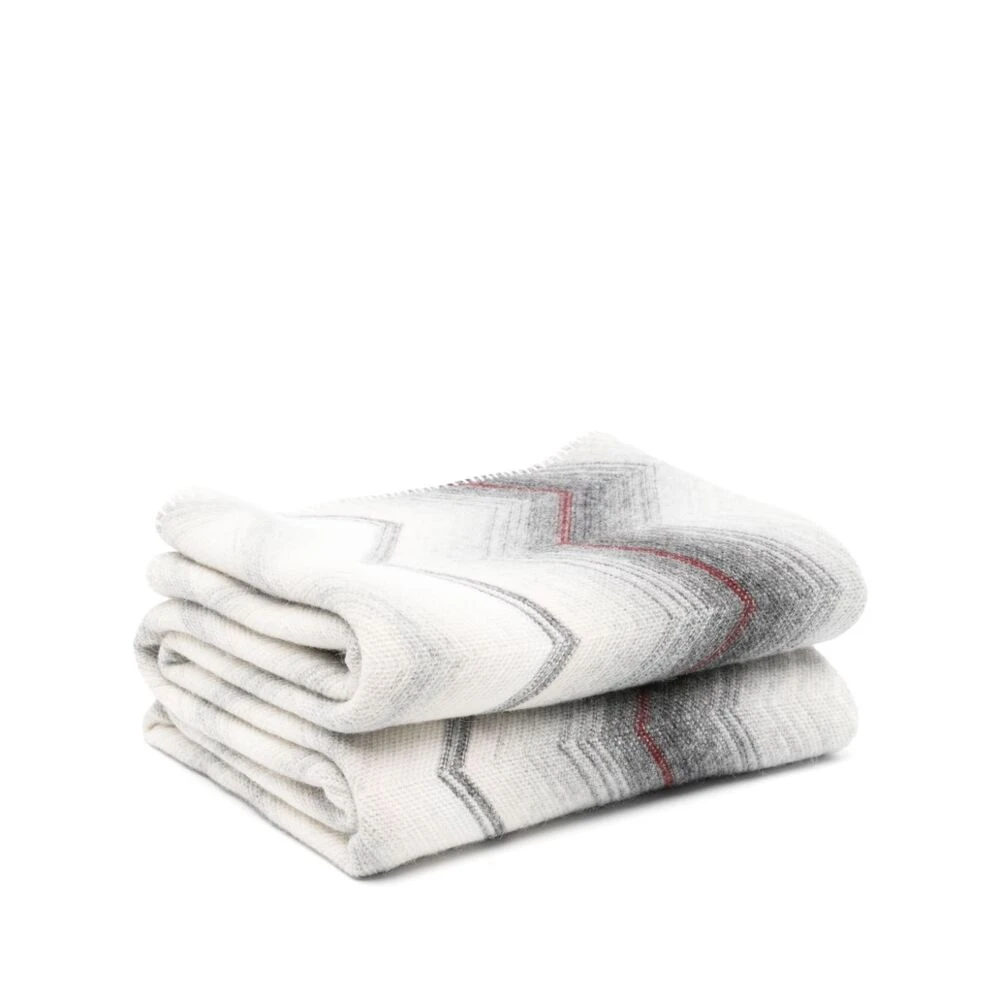 Missoni Home Zigzag Wolmix Rechthoek Accessoire White Dames