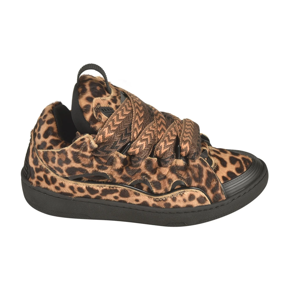 Lanvin Curb Leather Sneakers Dames Schoenen Veelkleurig Multicolor