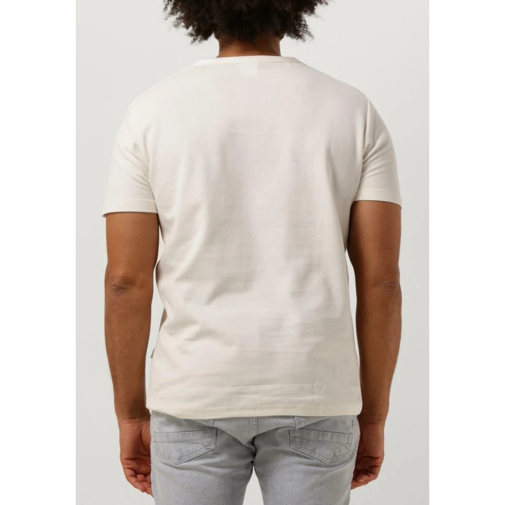 Selected Homme Beige Pique O-neck Tee Beige Heren