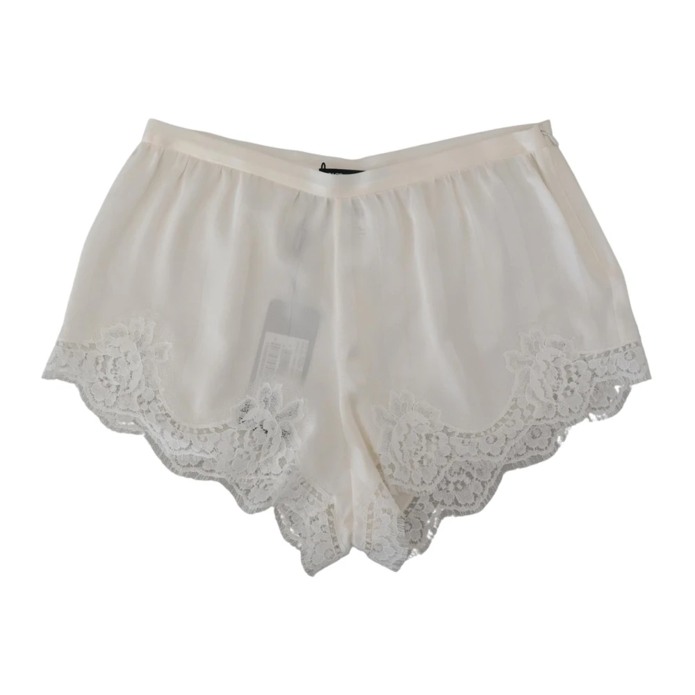 Dolce & Gabbana Vita Spetsunderkläder Shorts White, Dam