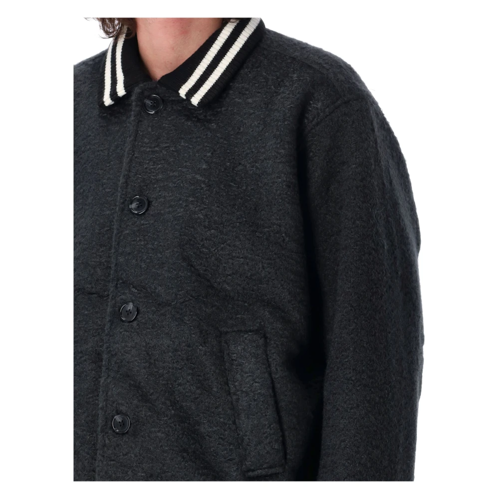 Obey Zwarte buitenkleding jas Aw24 Black Heren