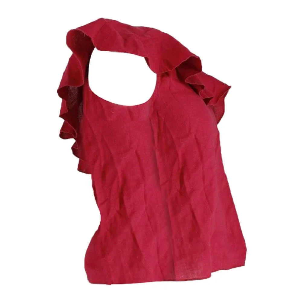 Isabel Marant Pre-owned Linen tops Red Dames