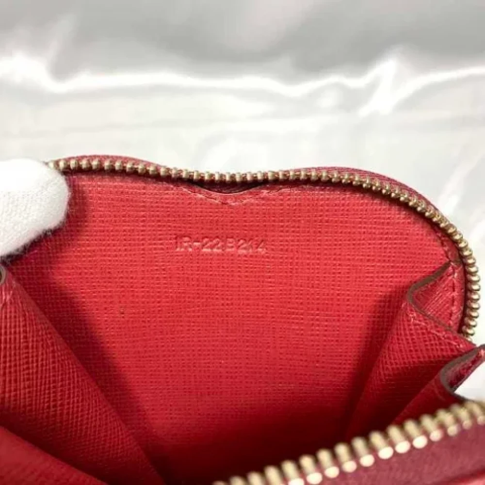 Salvatore Ferragamo Pre-owned Leather wallets Red Dames