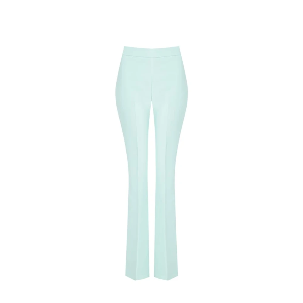 RINASCIMENTO Wijde broek van technische stof Green Dames
