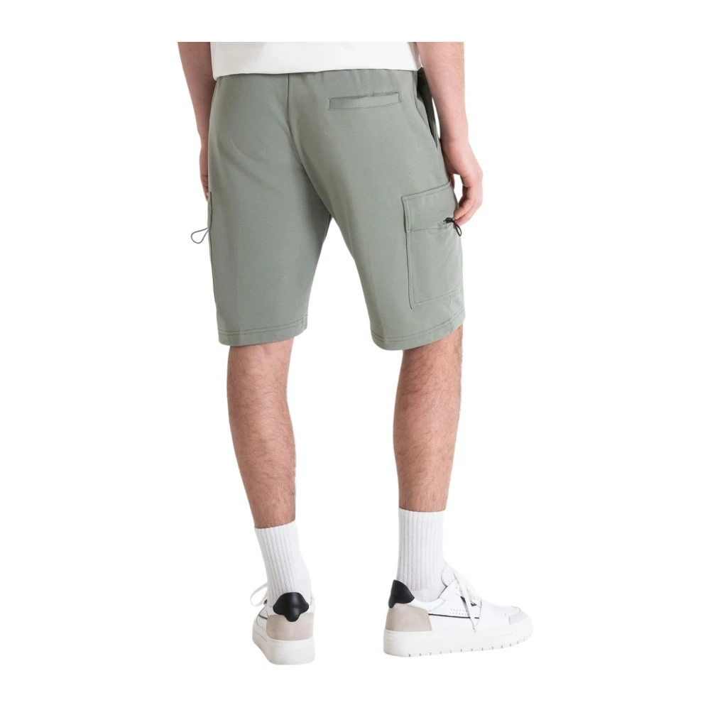 Antony Morato Groene Fleece Shorts Green Heren