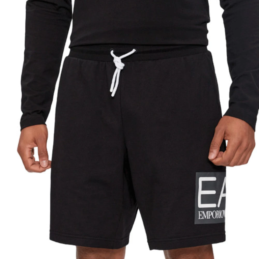 Emporio Armani EA7 Zwarte 3Dps63 Pj05Z Shorts Black Heren