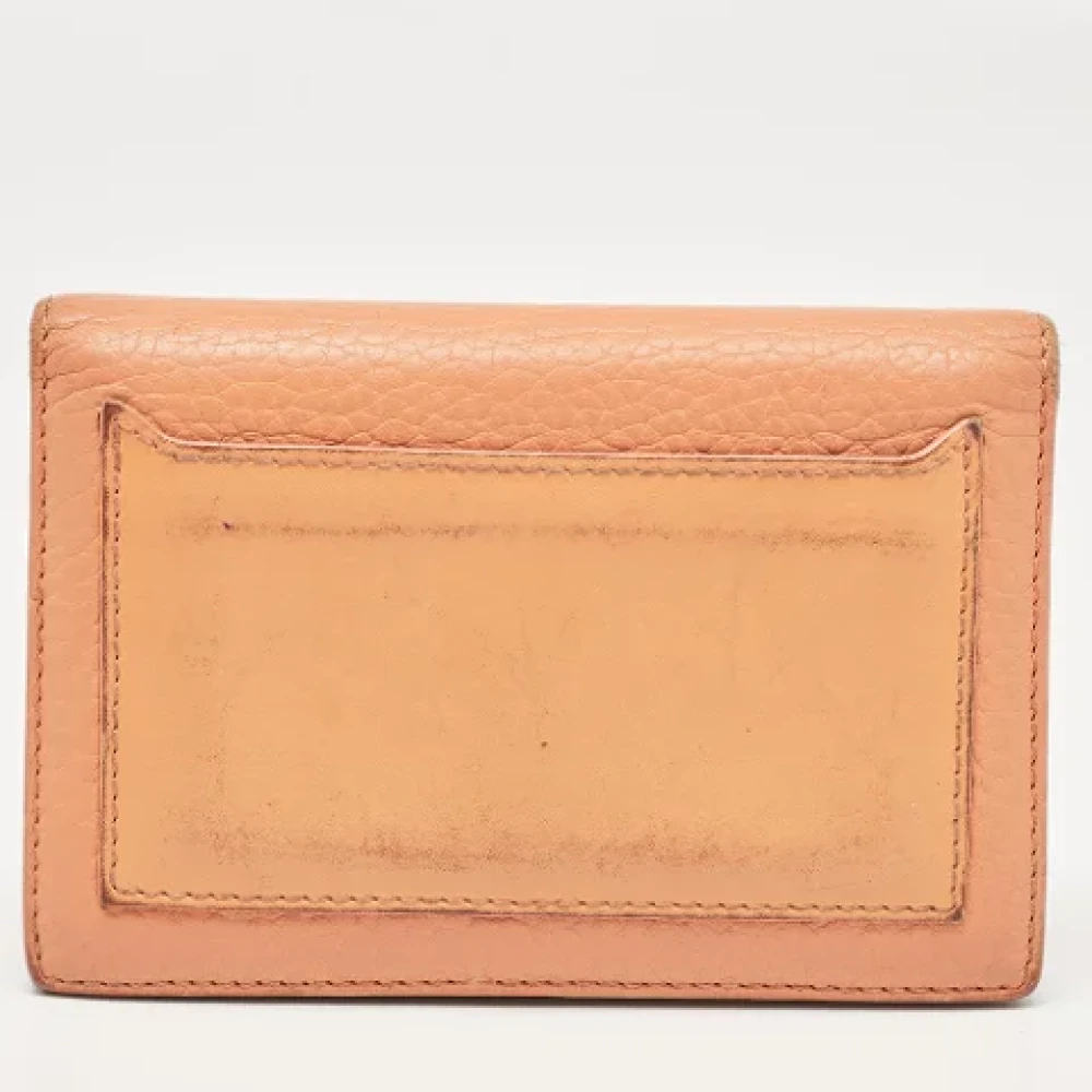 Carolina Herrera Pre-owned Leather wallets Orange Dames