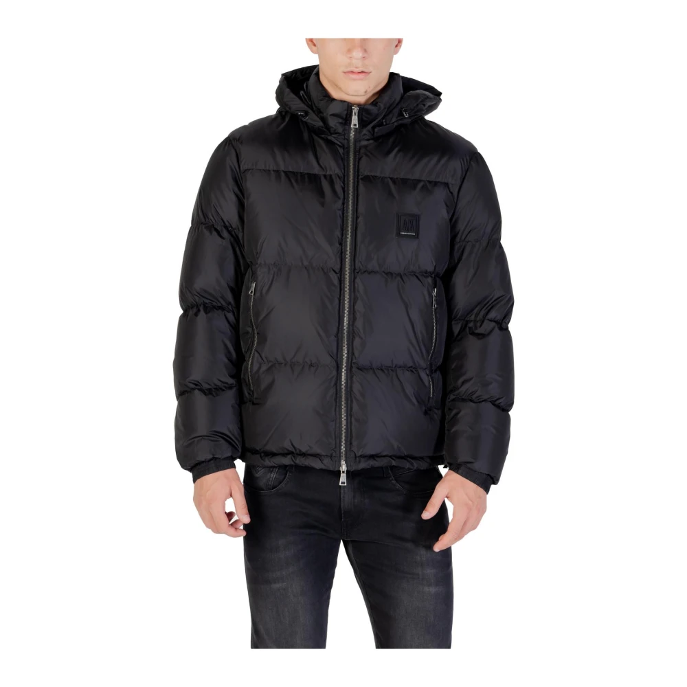 Armani Exchange - Kapuzenjacke Mit Reißverschluss Und Fronttaschen - Jackets - Herren - Schwarzk - S - Bild 7