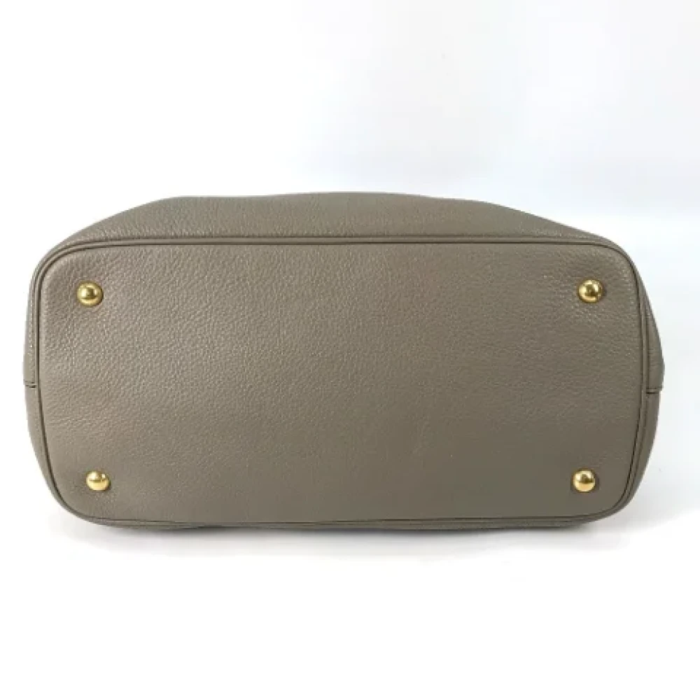 Prada Vintage Pre-owned Leather prada-bags Gray Dames