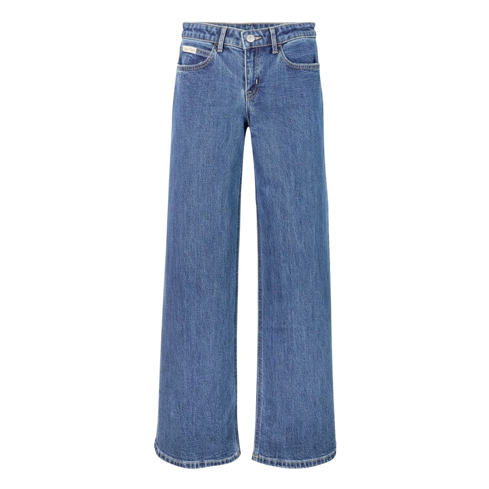 Calvin Klein Jeans Avslappnad passform Flared Leg Jeans Blue, Flicka