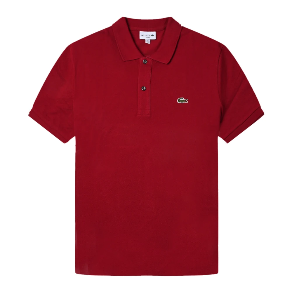 Lacoste Herr Röd Toppar 3XL, Slim Fit Pikétröja